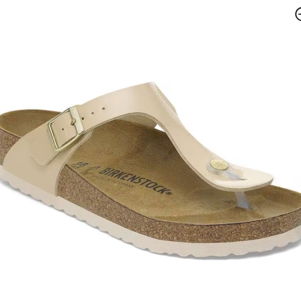 Birkenstock Gizeh Patent Sand 8 (39) NWT - Picture 2 of 5